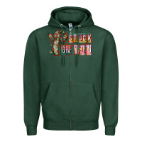 Sports Green Stuck on You Zipper Hoodie - CowhideDigitalArt