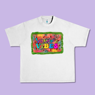 Summer Vibes Watermelon Urban Heavy Tee Designed By Jahusdesignshop