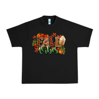 Black Fall vibes pumpkins Urban Heavy Tee - NancyCooperArtShop