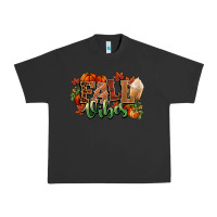 Pigment Black Fall vibes pumpkins Urban Heavy Tee - NancyCooperArtShop