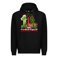 Black first christmas Premium Hoodie - FaDigitalArtStudio