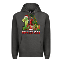 Charcoal Heather first christmas Premium Hoodie - FaDigitalArtStudio