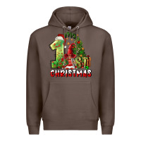 Coffee first christmas Premium Hoodie - FaDigitalArtStudio