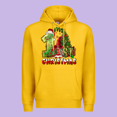First Christmas Premium Hoodie Designed By Fadigitalartstudio