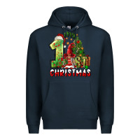 Navy first christmas Premium Hoodie - FaDigitalArtStudio