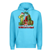 Ocean Blue first christmas Premium Hoodie - FaDigitalArtStudio
