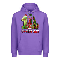 Purple first christmas Premium Hoodie - FaDigitalArtStudio