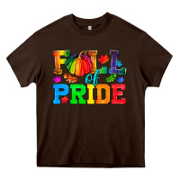 Chocolate Brown Fall Of Pride Heavy Core Tee - BundleAndBundleShop