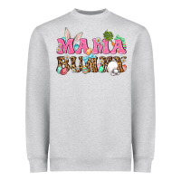 Heather Grey Western Mama Bunny Heavyweight Sweatshirt - BundleAndBundleShop