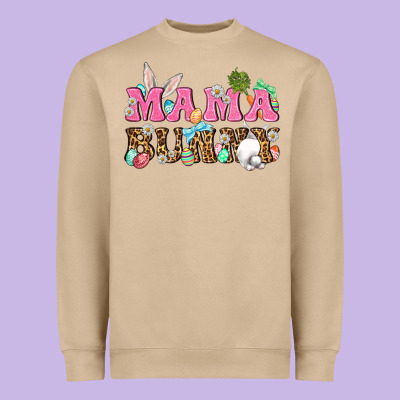 Western Mama Bunny Heavyweight Sweatshirt Designed By Bundleandbundleshop