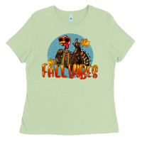 Matcha Fall Vibes Turkey Ladies Tee - LillyAllenDesigns