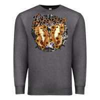 Charcoal Heather dreamer butterfly Premium Sweatshirt - RacoonDesign