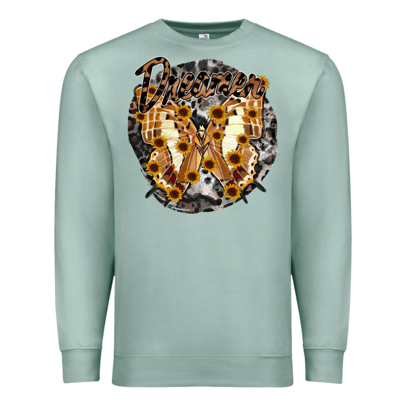 Dreamer Butterfly Premium Sweatshirt by RacoonDesign | Teevron