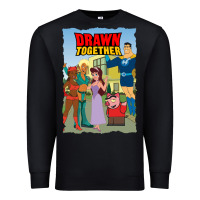 Black drawn together Premium Sweatshirt - lanVoArt