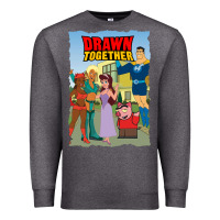 Charcoal Heather drawn together Premium Sweatshirt - lanVoArt