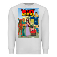 Dove Grey drawn together Premium Sweatshirt - lanVoArt