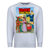 Heather Grey drawn together Premium Sweatshirt - lanVoArt
