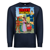 Navy drawn together Premium Sweatshirt - lanVoArt