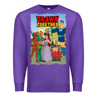 Purple drawn together Premium Sweatshirt - lanVoArt