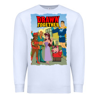 White drawn together Premium Sweatshirt - lanVoArt