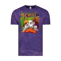 Cloud Purple Howdy ghouls Vintage Tee - NancyCooperArtShop