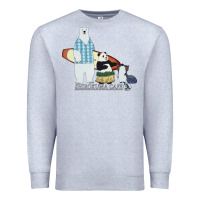 Heather Grey shirokuma cafe Premium Sweatshirt - lanVoArt
