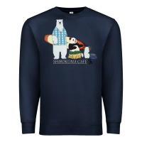 Navy shirokuma cafe Premium Sweatshirt - lanVoArt