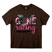 Chocolate Brown gone racing Heavy Core Tee - JahusDesignShop
