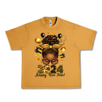 Peanut Butter 2024 happy new year  afro messy bun Urban Heavy Tee - texasbilliewilder