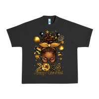 Pigment Black 2024 happy new year  afro messy bun Urban Heavy Tee - texasbilliewilder