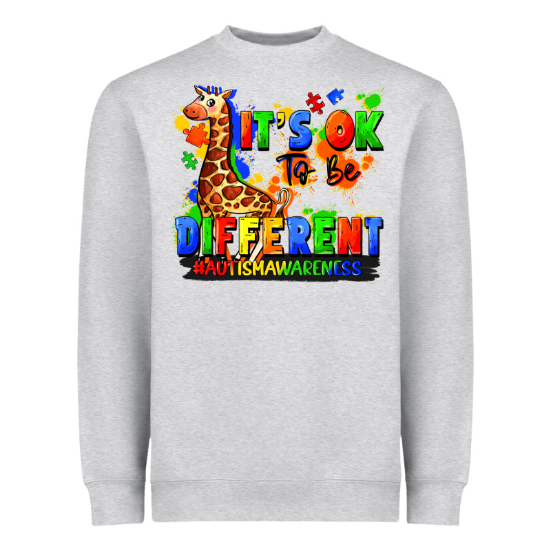 It's Ok To Be Different Autism Awareness Heavyweight Sweatshirt by FaDigitalArtStudio | Teevron