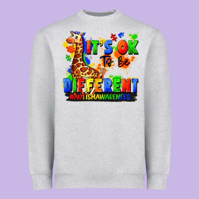 It's Ok To Be Different Autism Awareness Heavyweight Sweatshirt Designed By Fadigitalartstudio