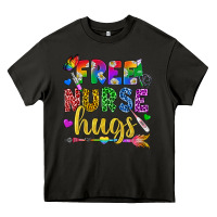 Asphalt Free Nurse Hugs Pride LGBTQ+ Heavy Core Tee - BundleAndBundleShop