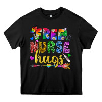 Free Nurse Hugs Pride Lgbtq+ Heavy Core Tee | Teevron