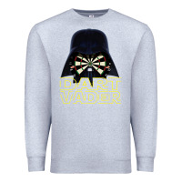 Heather Grey dart vader Premium Sweatshirt - lanVoArt