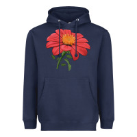 Navy del sol sunflower Heavyweight Hoodie - LillyAllenDesigns