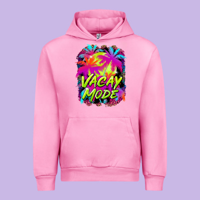 Vacay Mode Urban Hoodie Designed By Barkaloodesign