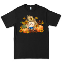 Black fall scarecrow Premium Tee - LillyAllenDesigns