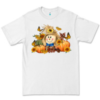 White fall scarecrow Premium Tee - LillyAllenDesigns