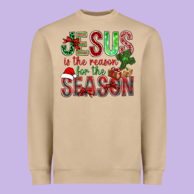 Jesus Is The Reason For The Season Christmas Bbs Heavyweight Sweatshirt Designed By Bundleandbundleshop