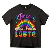 Asphalt Western Free To Be Lgbtq Heavy Core Tee - BundleAndBundleShop