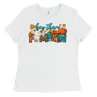 White Western Hey There Pumpkin Ladies Tee - LillyAllenDesigns