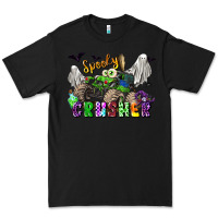 Black spooky crusher monster truck Premium Tee - LillyAllenDesigns