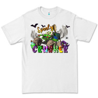 White spooky crusher monster truck Premium Tee - LillyAllenDesigns