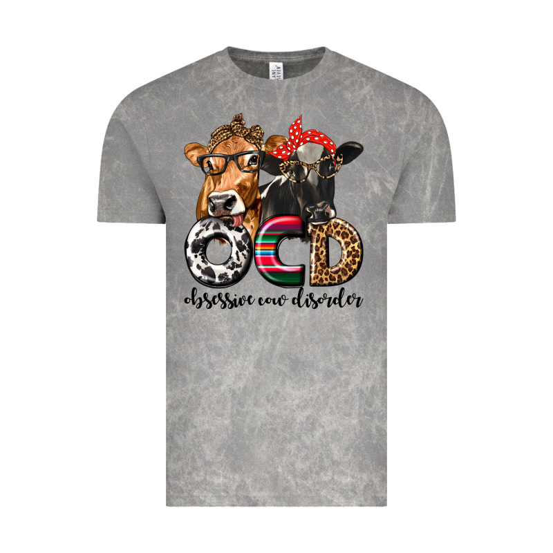 Ocd Obsessive Cow Disorder Vintage Tee by texasbilliewilder | Teevron