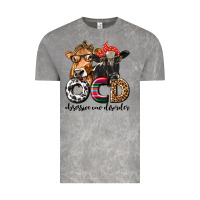 Cloud Rock OCD Obsessive Cow Disorder Vintage Tee - texasbilliewilder