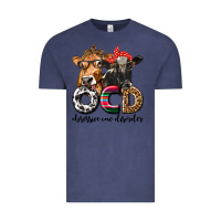 Vintage Denim OCD Obsessive Cow Disorder Vintage Tee - texasbilliewilder