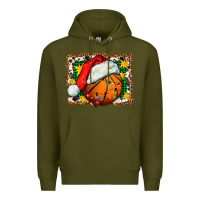 Army Green basketball christmas Premium Hoodie - FaDigitalArtStudio