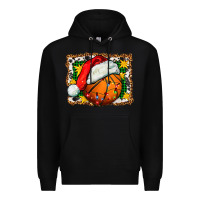 Black basketball christmas Premium Hoodie - FaDigitalArtStudio
