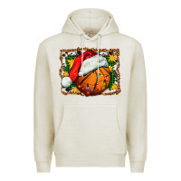 Oatmeal Heather basketball christmas Premium Hoodie - FaDigitalArtStudio